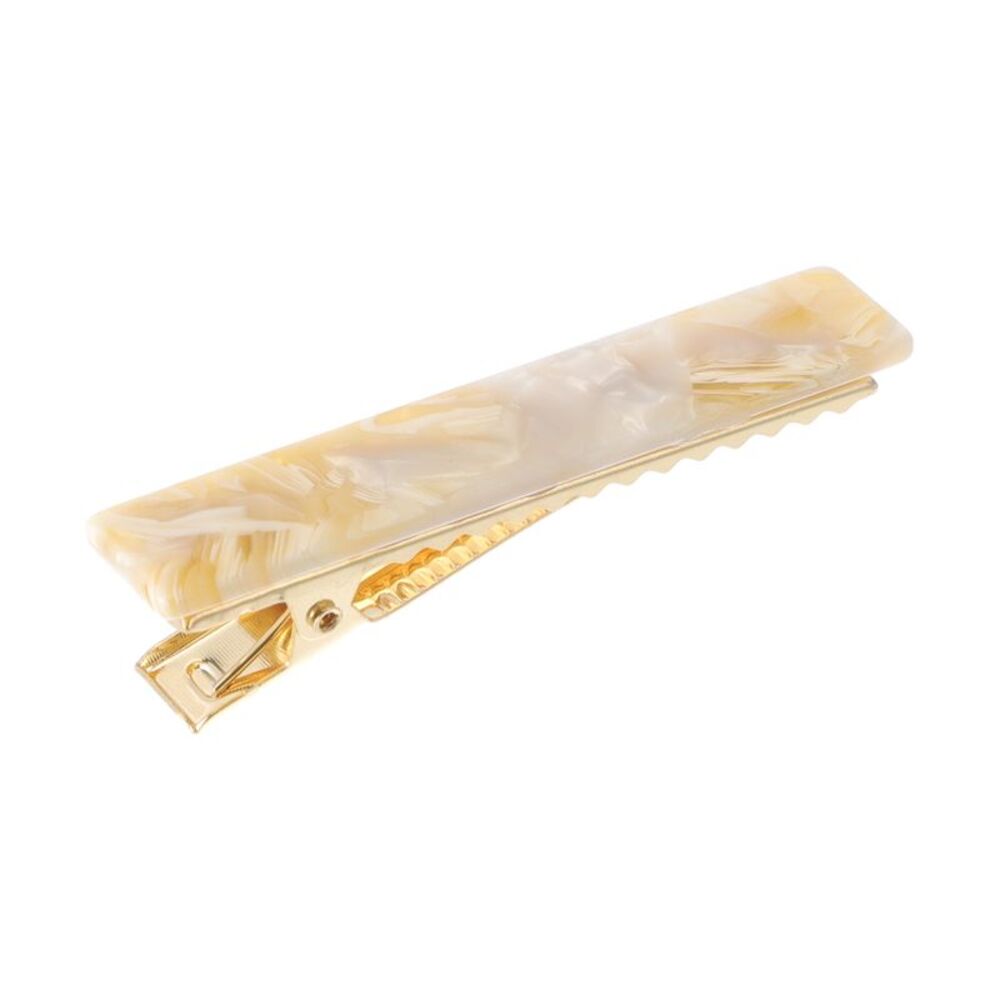 Fashion Duckbill Hairpin Hairdo Clip Beige Yellow